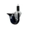 Service Caster 3.5'' Solid Poly Swivel 1-1/4'' Expanding Stem Caster with Brake SCC-EX20S3514-SPUS-PLB-114 - alternate 1